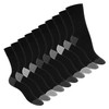 Footstar Cotton Socks Women’s and Men’s (10 Pairs) with Offset