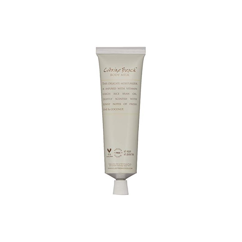 FarmHouse Fresh Citrine Beach Body Milk Hand Cream, 2.4 Ounce