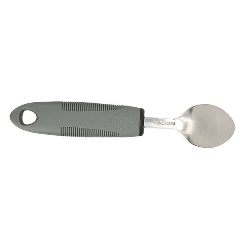 4pcs Adaptive Utensils Knife Fork Spoons Weighted Wide Handles Grey
