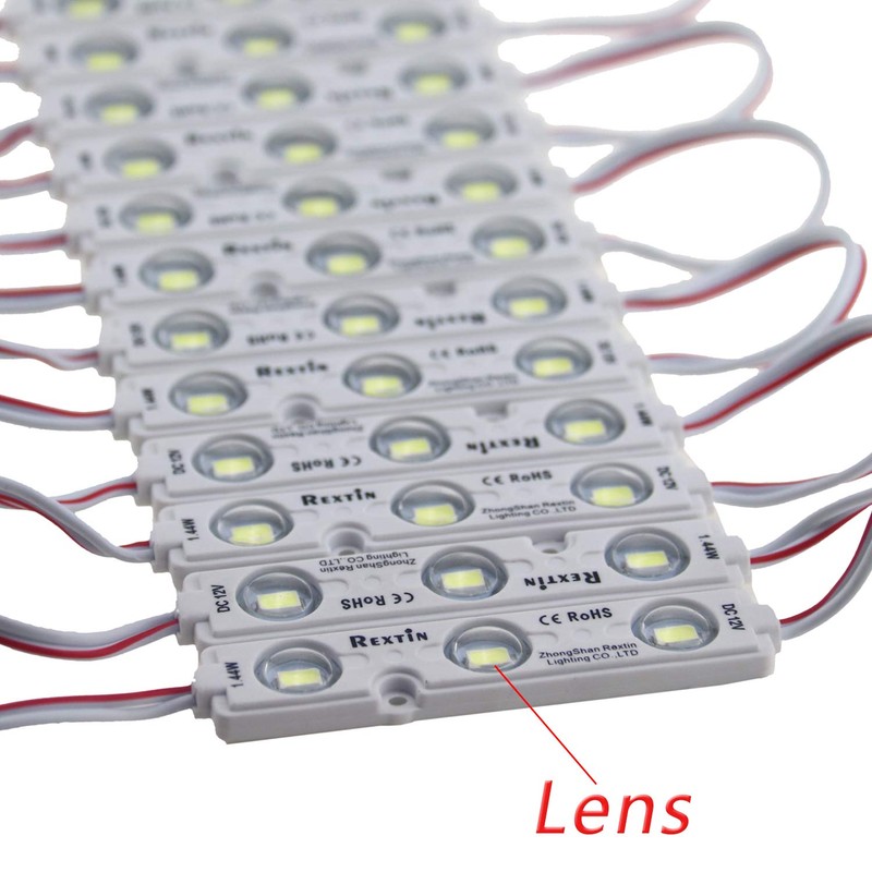 REXTiN Super Bright 200pcs 3 LED Module Blue 5630 5730