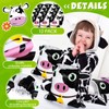 Remagr 12 Pack Cow Print Party Favor Drawstring Bags Bulk