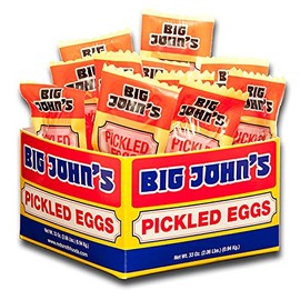 Big John's Red Pickled Eggs Individually Wrapped 12ct