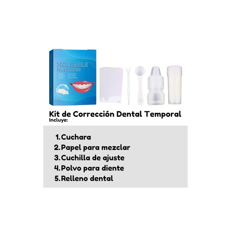 Universoenl?nea.com | Kit Reparaci?n Temporal Dientes Rotos Postizos Empaste Falso,