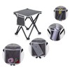 TRIPLE TREE 2 Pack Camping Stool, Grey, 13.8 Inch Portable