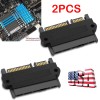 Unbranded 2pcs SFF-8482 SAS To SATA 22 Pin Angle 180