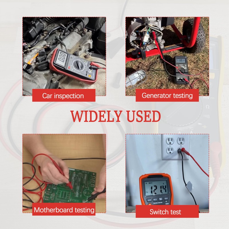 Right Angle Multimeter Leads (40.5"/103cm) for DC 69410 & Compatible