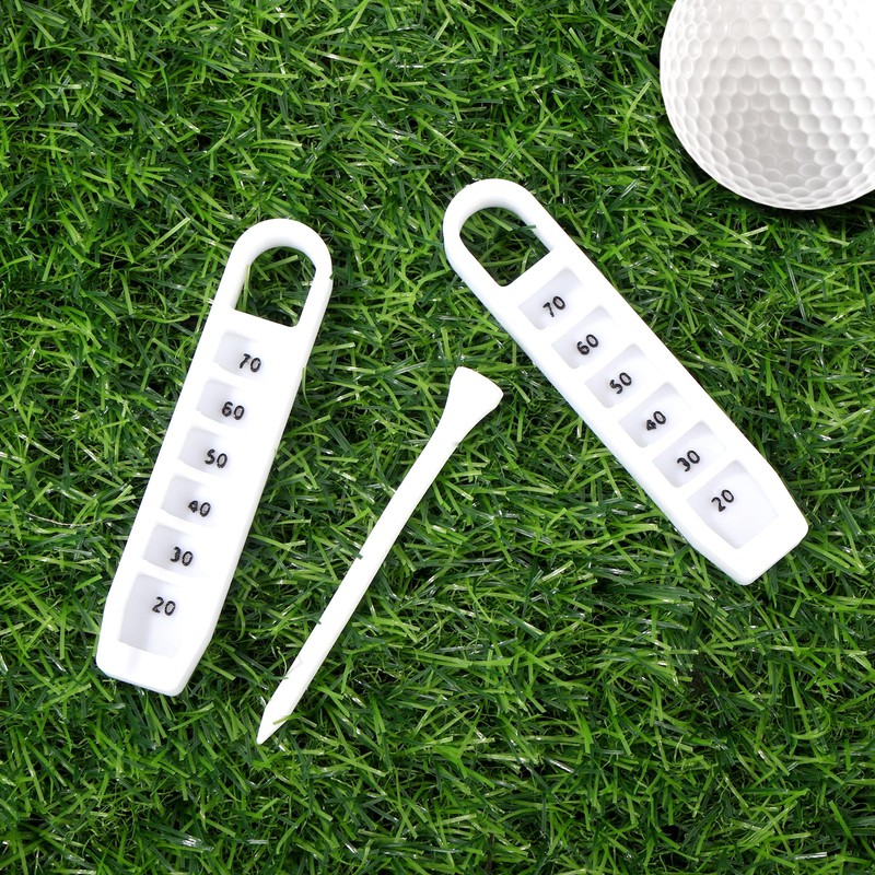 2pcs Adjustable Golf Tee Height Tool, Easy to Use Tee