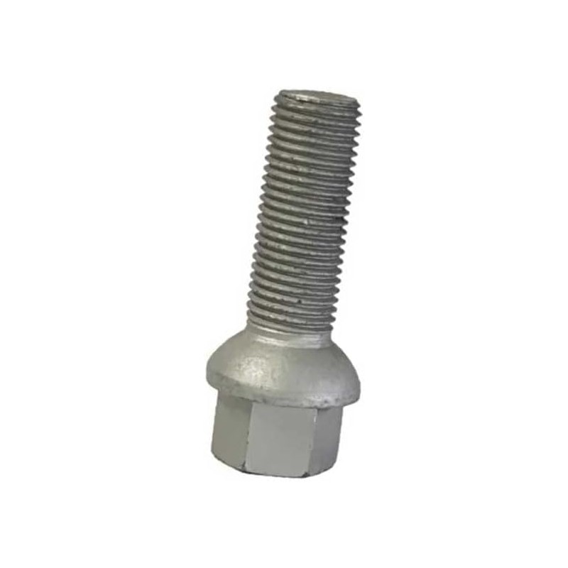 Wheel Bolts Silver Ball Collar R14 M14 x 1.5 35