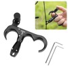 3 Finger Hand Held Bow Release Aluminum Alloy Thumb Release