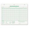 TOPS 3284 Daily Attendance Card, 8 1/2 x 11, Green;