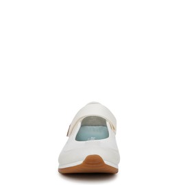 Dr. Scholl's Womens Goodie Mary Jane Flat White Tofu Fabric 7 M