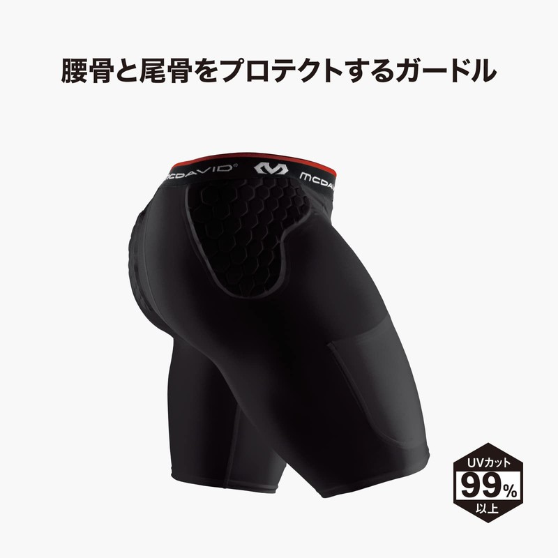 McDavid Compression Inner Wear, With Pad (Hip Bone, Coccyx), Side