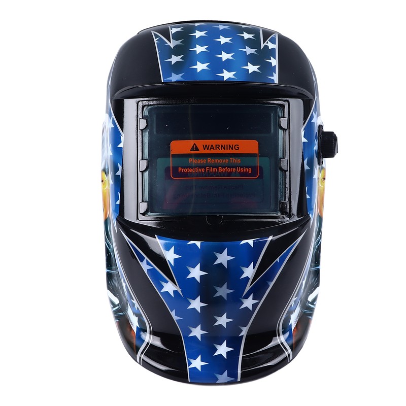 Auto Darkening Welding Helmet Large View Solar Powered Wide Shade