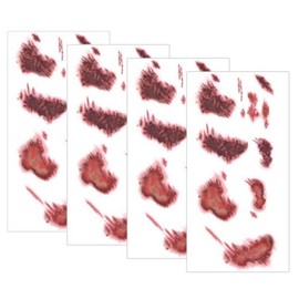 Partybok.com Halloween wound tattoo sticker, TA01, 4 pcs / 파티복닷컴 할로윈 상처 타투 스티커, TA01, 4개