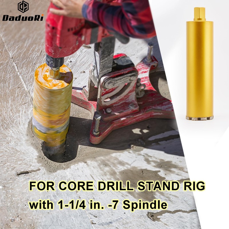 2 1/2 Inch Wet Core Drill Bits, DaduoRi 2.5" Core