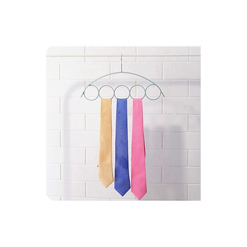 Scarf Stand with 5 Rings, Coat Racks, Plastic Hangers, Scarves