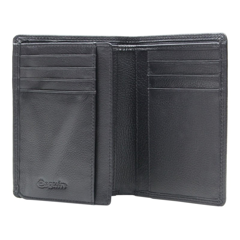 Esquire Duo Leather Credit Card Holder 9 cm - black