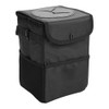 ZONADAH Car Trash Can with Lid Car Dustbin Rubbish Waterproof