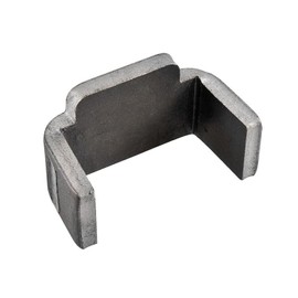 Counterpart for connection Tico steel 45 mm silver