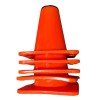 Unbranded 5x six-inch Traffic Cones w/ metal Cone Top Adapters
