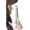 Aptafêtes - Smiffys Pirate Gun, Silver, 30 cm/12 inches, Realistic Fancy Dress - Adult, 5296, 30 cm