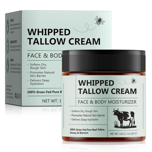 Yecuce Beef Tallow and Honey Balm, Beef Tallow for Skin,
