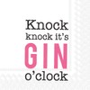 Boston International Cocktail Napkins 5 x 5-Inch Knock Knock ItsGin