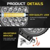 usparts888 Universal Tractor Rear Work Light Headlamp Head Light 12v