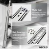 NECILO Heavy Duty Drawer Slides Without Lock, 150lb Capacity Full