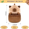 elephtree Creative Capybara Plush Doll Coin Wallet Purse Charms Portable