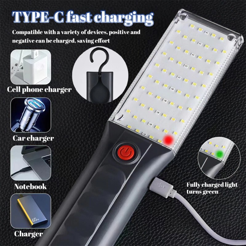 KEPEAK Magnetic Underhood LED Work Light Trouble Light for Garage,
