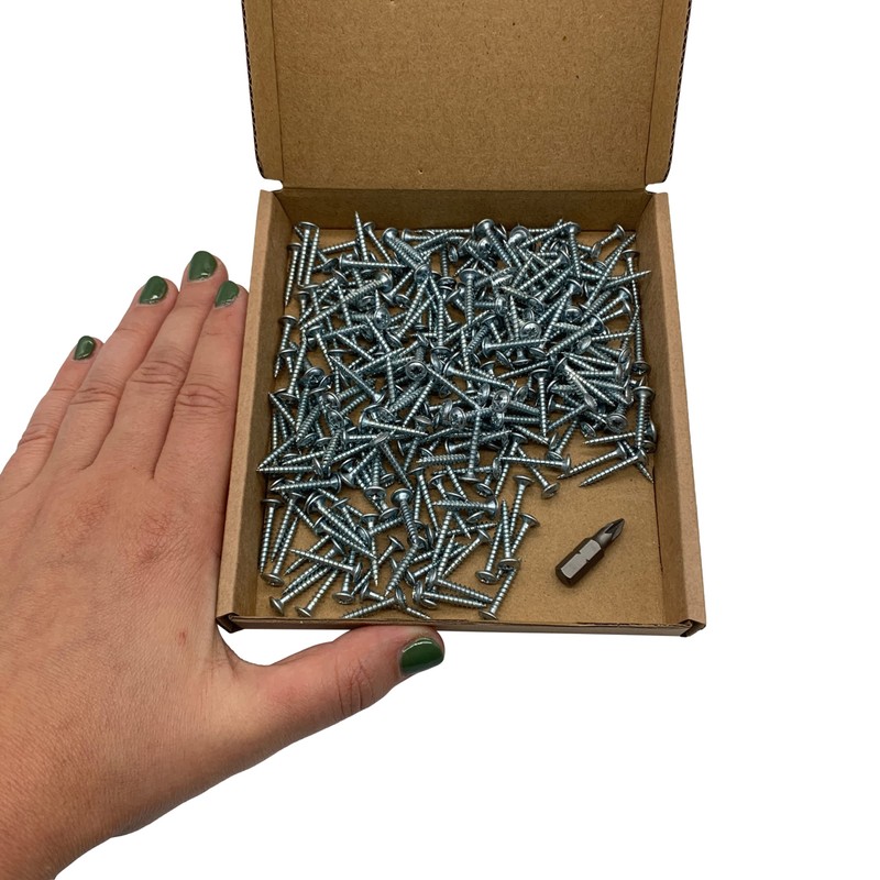 (Pack of 250) Galvanised Steel 3.0 x 20 mm Wood