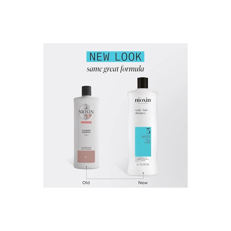 Nioxin Shampoo Sistema #3 Anticaída para el Cuidado de Color