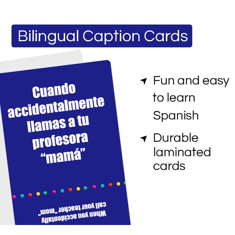 1step2dream Spanish English Meme War Card Game Party Game Funny
