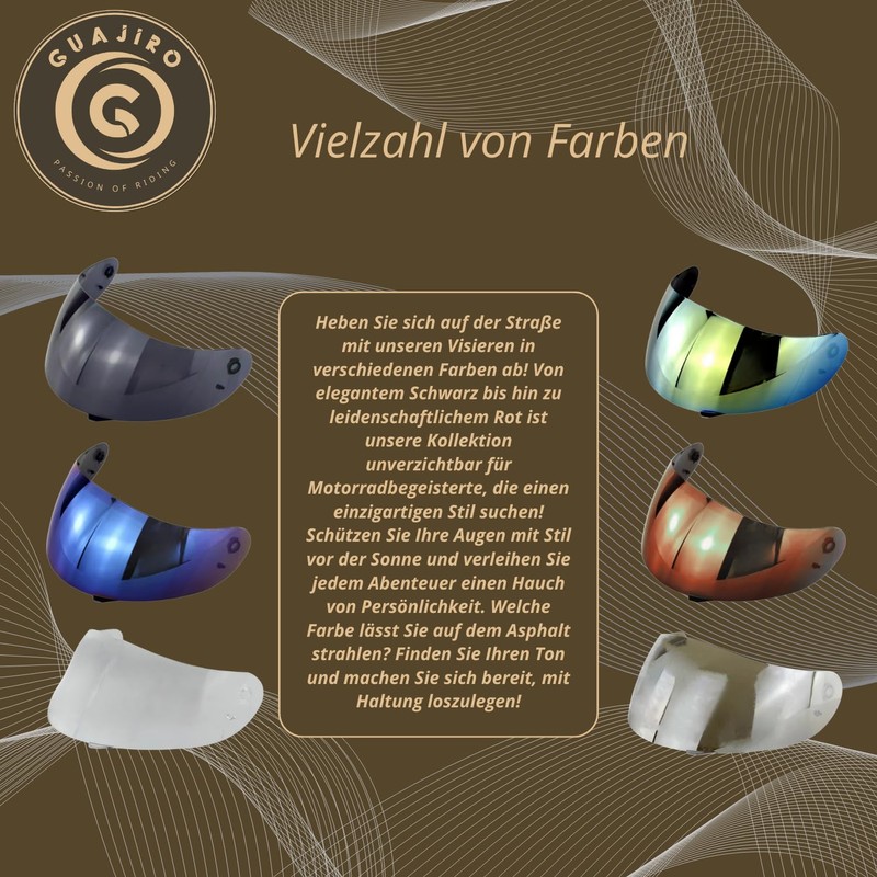 Guajiro - Helmet Visor Compatible with AGV K3 / K4