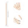 KADS 100 Pcs Orange Wood Nail Sticks Double Sided Multi