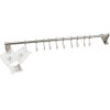 Kitchen Sliding Hooks, Stainless Steel Hanging Rack Rail Organize Kitchen