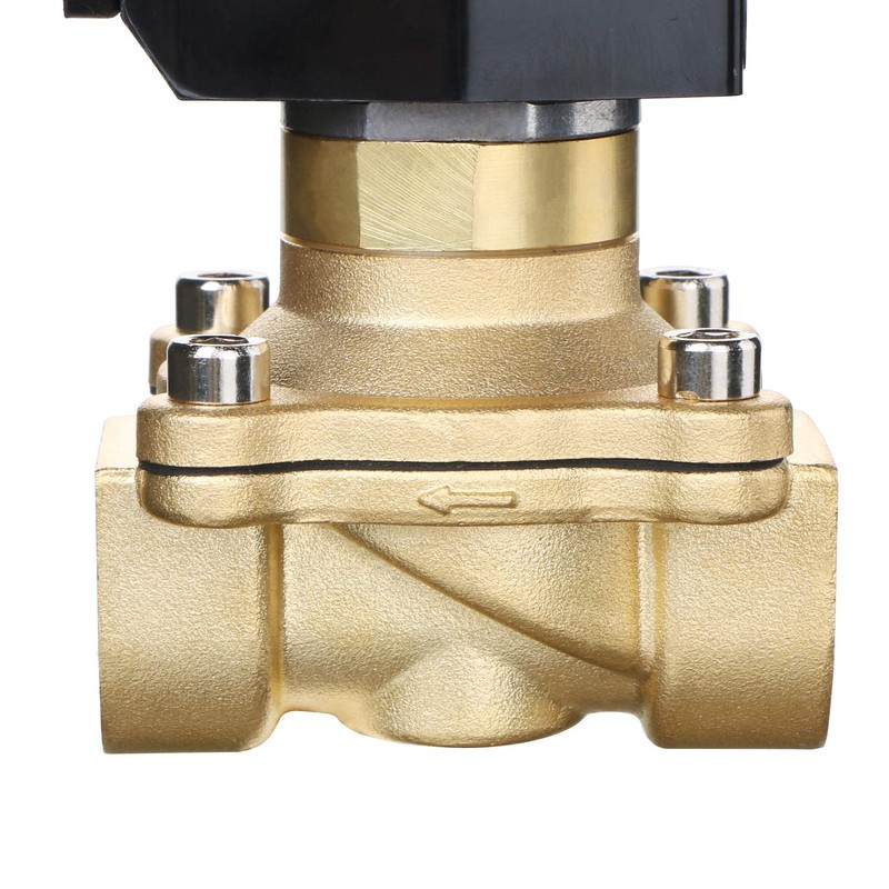 U.S. Solid 1" Brass Electric Solenoid Valve 12V DC NPT