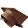 Brown External Vent Cover Kit - 100mm Hooded Cowl with