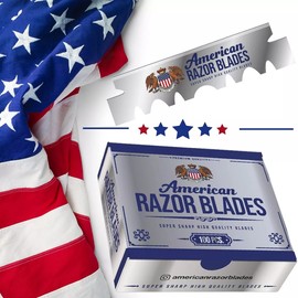 American Razor Blades from The Shave Factory - Single Edge Razor Blades 100 PCS
