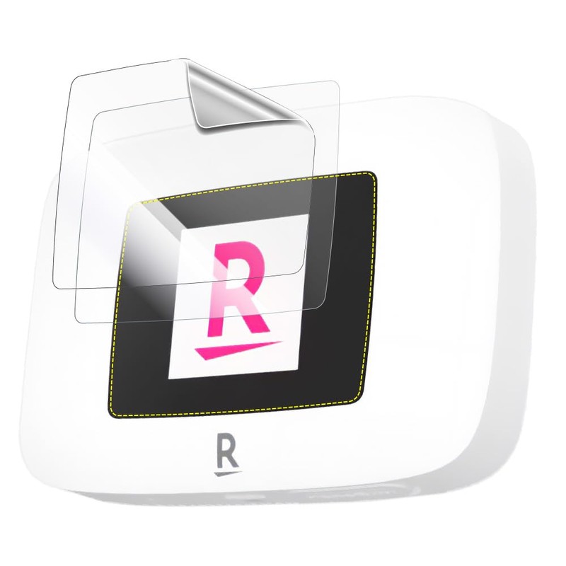 ASDEC Rakuten WiFi Pocket Platinum, Glossy Film (*2 Pieces), Clear,