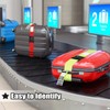 Luggage Strap, 2pcs Suitcase Straps with Password Lock Information Card,