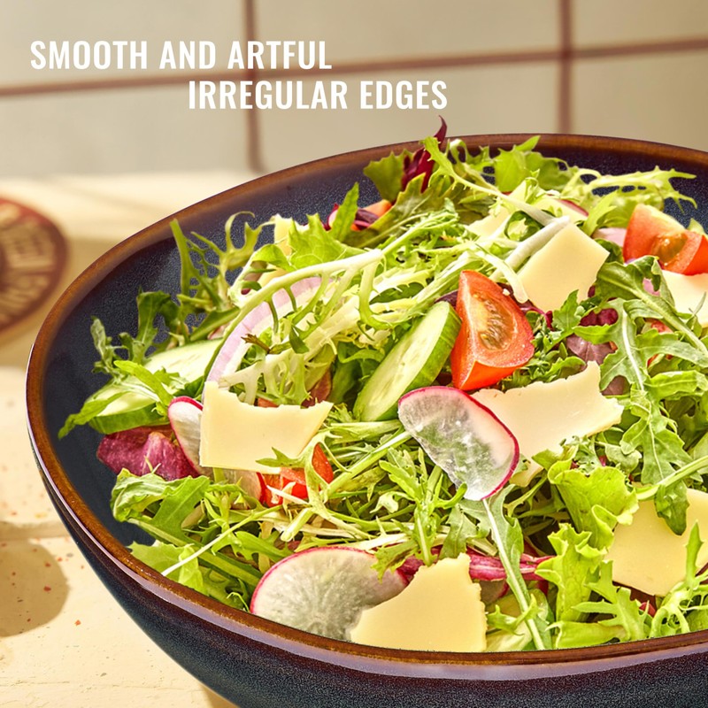 Herogo Stoneware Dinnerware Sets for 8, 24 Piece Plates and