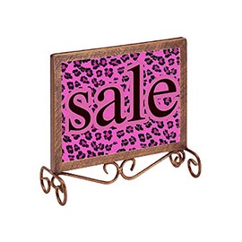 SSWBasics Boutique Cobblestone Countertop Sign Holder - 7 1/4" X 7"