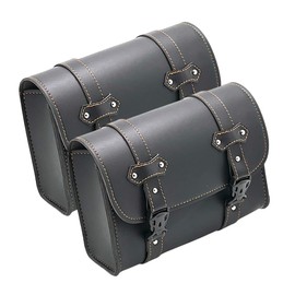 YourKit Motorcycle Side Bag Touring Rear Bag Leatherette Waterproof (1)