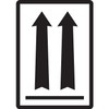 Label,Two Up Arrows,3x4-1/4"