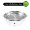 Brentwood TS-1045W Electric 7 Egg Cooker with Auto Shut Off,