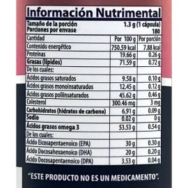 Aceite De Salmón Noruego Omega 3 180 Caps Natural Health