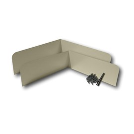 Eagle 1 Rain Gutter Valley Splash Guards, Straight or Bent (2 Per Order) Includes Screws and 1/4" Bit Driver (Classic Bent, Wicker)