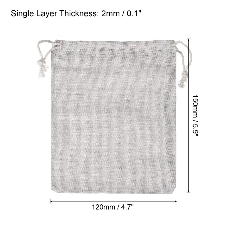 PATIKIL 6"x5" Coin Sacks Bag, 12 Pack Bank Coin Deposit